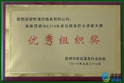 洁安特优秀组织奖